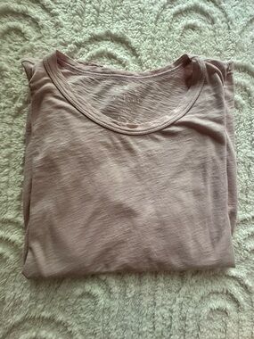 Velvet brand Soft Top with puff sleeves - Dusty Mauve